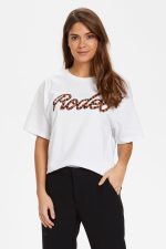 Άσπρο t-shirt με κέντημα Rodeo Soaked in Luxury