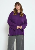 Μωβ πουλόβερ Plus Size Rosalia Peppercorn