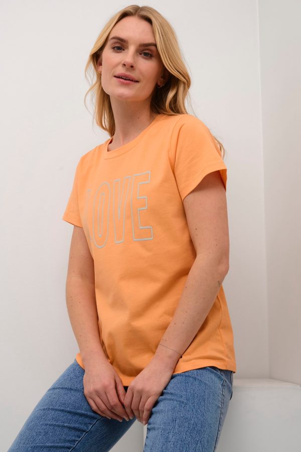 Κοντομάνικο t-shirt Maddie Kaffe