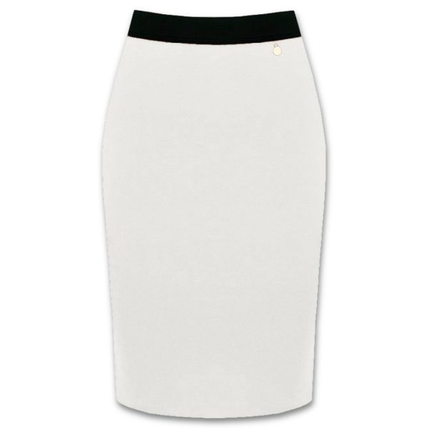 Λευκή φούστα πένσιλ Rinascimento