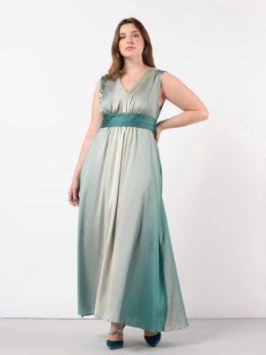 Mακρύ φόρεμα plus size Rinascimento