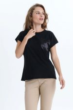 Μαύρο t-shirt Blanca Kaffe